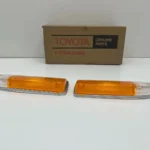Corolla 1971 - 1974 front bumper indicator lenses NOS OEM ke20 ke25 te27 (5)