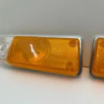 Corolla 1971 - 1974 front bumper indicator lenses NOS OEM ke20 ke25 te27 (7)