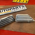 Corolla 1980 - 1983 GT TE71 Ke70 C pillar chrome vents pair (3)