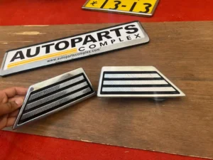 Corolla 1980 - 1983 GT TE71 Ke70 C pillar chrome vents pair (3)