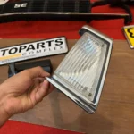Corolla TE72 1982 1983 USDM headlight bezels with clear lenses (4)