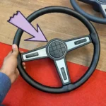 Toyota hilux Pickup 1979 - 1983 SR5 steering wheel center pad black (2)
