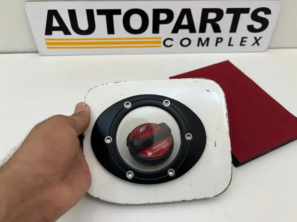 Ae101 Ae100 Corolla JDM style modified fuel filler door and TRD cap (2)