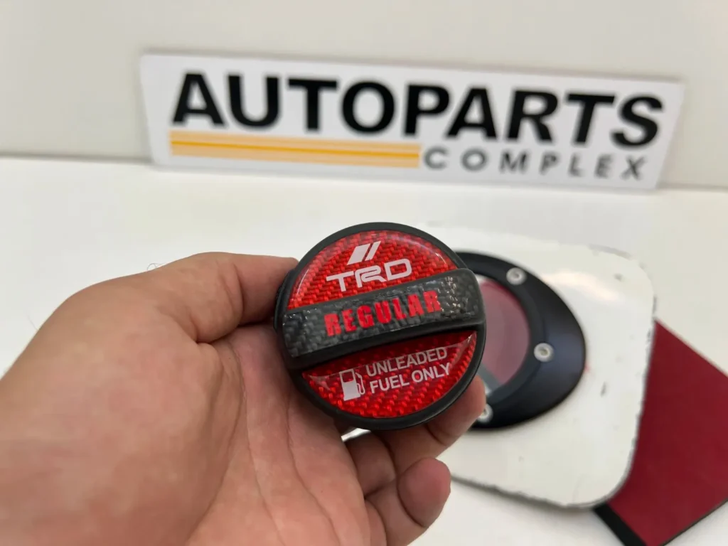 Ae101 Ae100 Corolla JDM style modified fuel filler door and TRD cap (4)