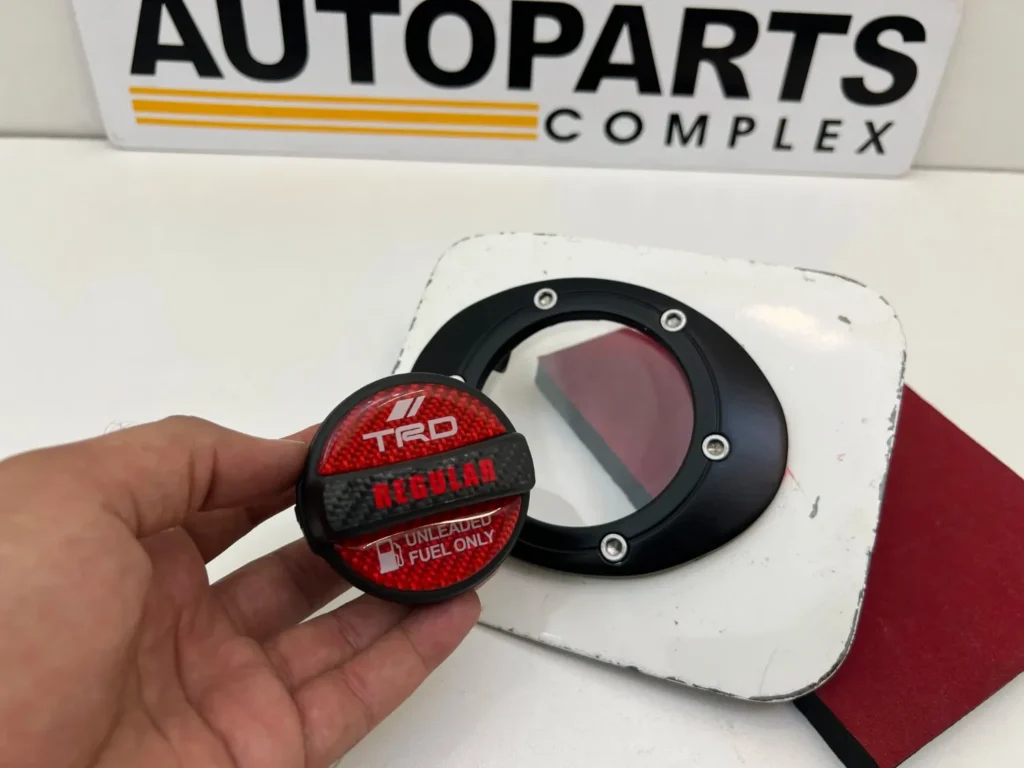 Ae101 Ae100 Corolla JDM style modified fuel filler door and TRD cap (5)