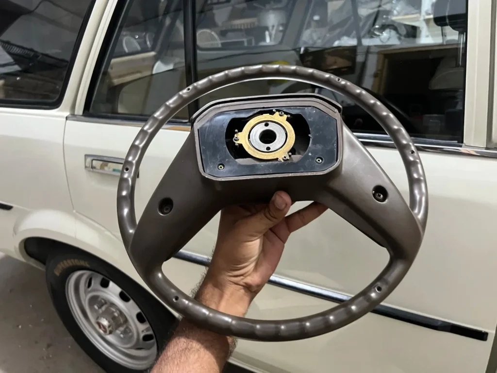Corolla 1982 1983 brown steering wheel ke70 te72 (6)