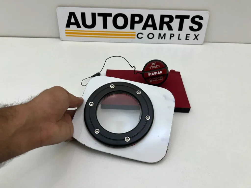 Corolla AE101 AE100 JDM style modified fuel filler door and TRD cap (4)