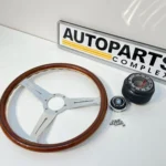 Legit Nardi classic wooden 360mm with Toyota hub adapter (4)