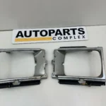 Toyota Hilux 1984 1985 1986 1987 1988 headlight chrome bezels pair (2)