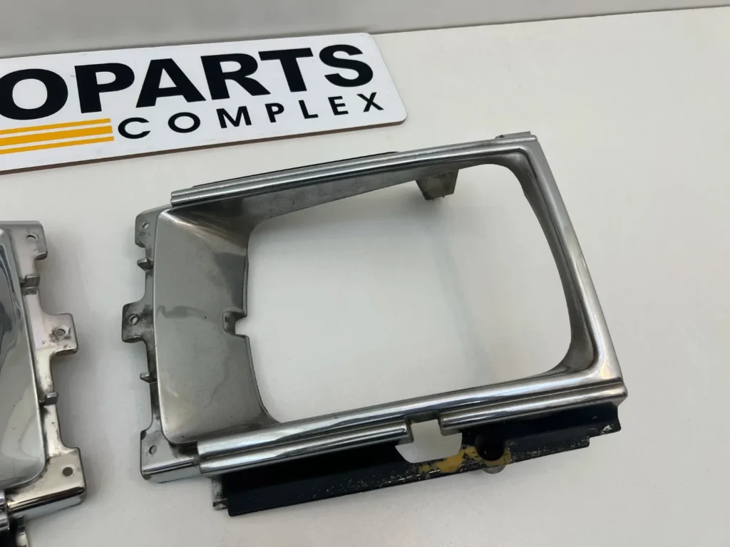 Toyota Hilux 1984 1985 1986 1987 1988 headlight chrome bezels pair (3)
