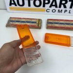 Datsun 720 Pickup Front Bumper Turn Signal Lamp Light Lens Set 26126-02W00 NOS (10)