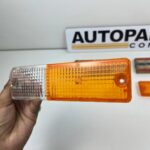 Datsun 720 Pickup Front Bumper Turn Signal Lamp Light Lens Set 26126-02W00 NOS (3)