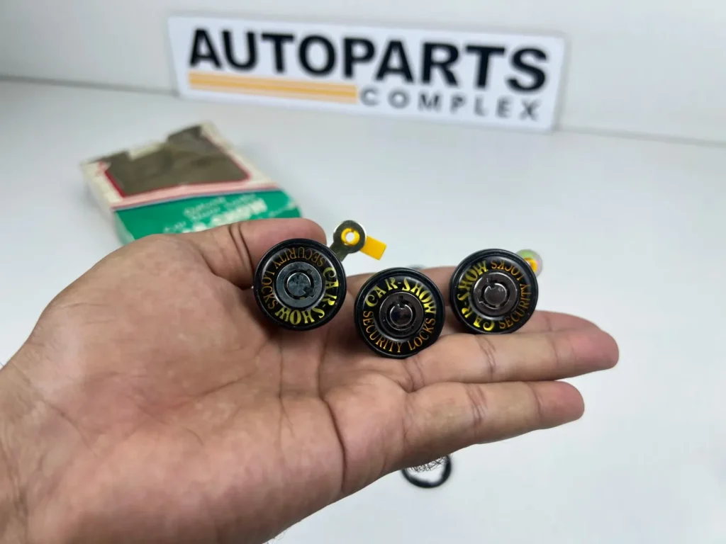 Doors trunk oldschool lock kit - Car show anti theft security locks - Universal fitting (1)