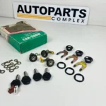 Doors trunk oldschool lock kit - Car show anti theft security locks - Universal fitting (10)