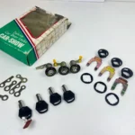 Doors trunk oldschool lock kit - Car show anti theft security locks - Universal fitting (2)
