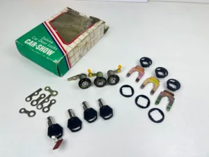 Doors trunk oldschool lock kit - Car show anti theft security locks - Universal fitting (2)