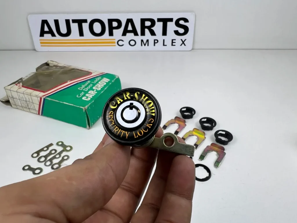 Doors trunk oldschool lock kit - Car show anti theft security locks - Universal fitting (5)