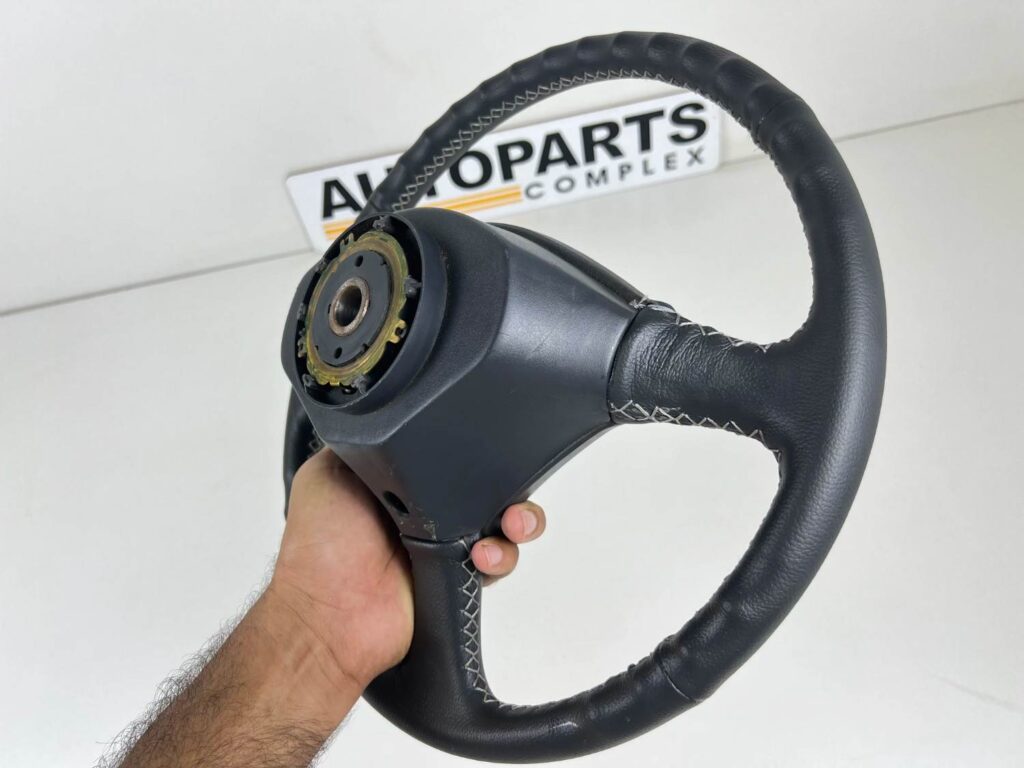 Toyota AE101 Corolla GT Levin OEM Black Leather Steering Wheel (1)