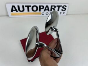 Classic chrome metal side view mirrors (5)