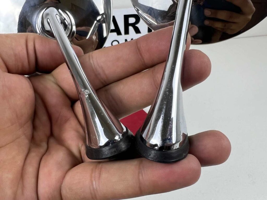 Classic chrome metal side view mirrors (6)