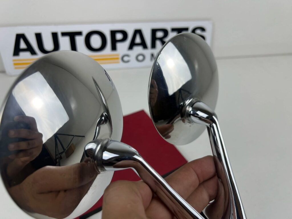 Classic chrome metal side view mirrors (8)