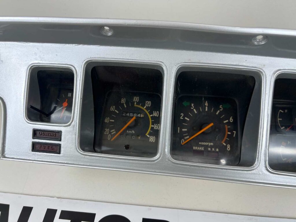 Corolla 1978 1979 rev RPM cluster with dash bezels ke30 ke55 ke35 (4)