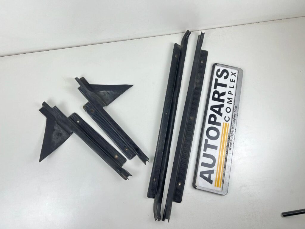 Corolla 1980 - 1983 4-Door Scuff trims rocker plastics (Black) (2)