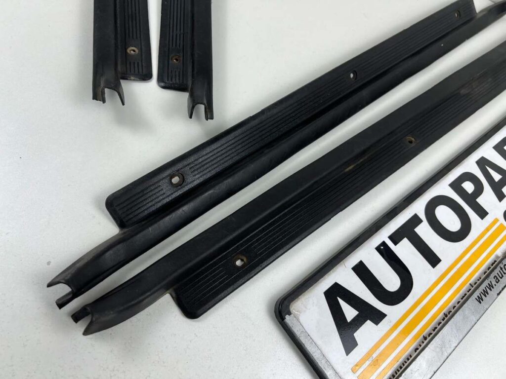 Corolla 1980 - 1983 4-Door Scuff trims rocker plastics (Black) (3)