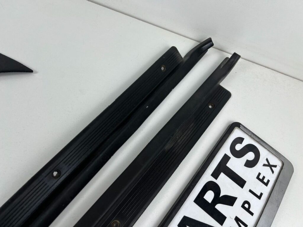 Corolla 1980 - 1983 4-Door Scuff trims rocker plastics (Black) (4)