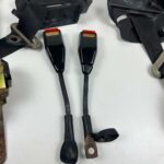 Corolla 1980 - 1983 Front seat belts black OEM (14)