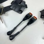 Corolla 1980 - 1983 Front seat belts black OEM (5)