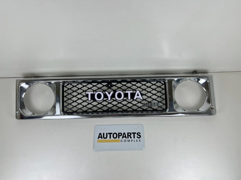 Genuine Toyota Land Cruiser 70 Series Chrome Front Grille BJ70 BJ73 HJ60 Diesel OEM 1985 - 1987 (8)