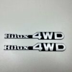 Hilux 1979 - 1983 4WD RN30 Ln40 RN36 fender badges pair (8)