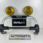 Toyota RAV4 1996 - 2000 Front Nudge Bar Bull Bar 52410-42020 w Yellow Fog Lights (1)