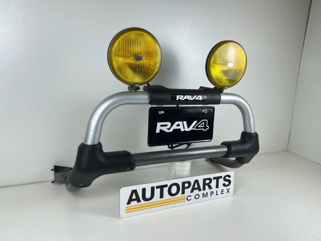 Toyota RAV4 1996 - 2000 Front Nudge Bar Bull Bar 52410-42020 w Yellow Fog Lights (10)