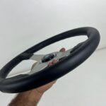 Authentic Nardi Gara 30 Steering Wheel – Freshly Re-Stitched Black Leather with Satin Silver Spokes (360mm) (11)