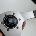 Authentic Nardi Gara 30 Steering Wheel – Freshly Re-Stitched Black Leather with Satin Silver Spokes (360mm) (3)