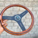 Authentic Vintage Nardi Classic Mahogany Wood Steering Wheel – Black Spokes (2)