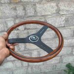 Authentic Vintage Nardi Classic Mahogany Wood Steering Wheel – Black Spokes (4)