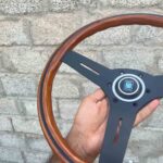 Authentic Vintage Nardi Classic Mahogany Wood Steering Wheel – Black Spokes (5)