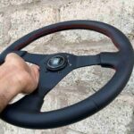 Authentic all black Nardi Gara 3 Steering Wheel – Re-Stitched Black Leather (360mm) (11)
