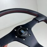 Authentic all black Nardi Gara 3 Steering Wheel – Re-Stitched Black Leather (360mm) (3)