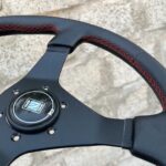 Authentic all black Nardi Gara 3 Steering Wheel – Re-Stitched Black Leather (360mm) (7)