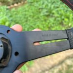 Nardi 360mm Re-leather stitched all black with red stitch thread (10)
