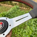 Nardi 360mm perforated leather with polished spokes for Toyota (8)