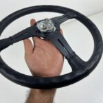Nardi classic black leather stitched 360mm (10)