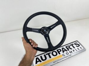 Nardi classic black leather stitched 360mm (2)