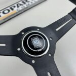 Nardi classic black leather stitched 360mm (3)