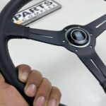 Nardi classic black leather stitched 360mm (6)