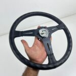 Nardi classic black leather stitched 360mm (8)